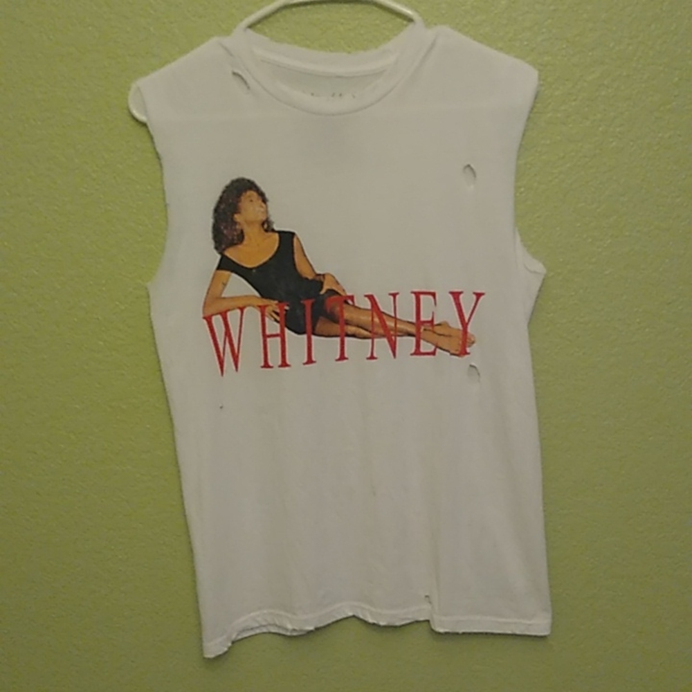 Whitney Houston Custom Women's Muscle Shirt